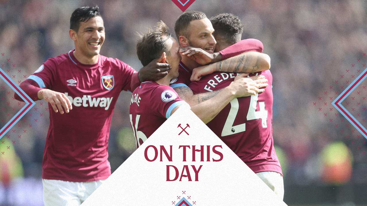 Marko Arnautović celebrates scoring against Southampton in 2019