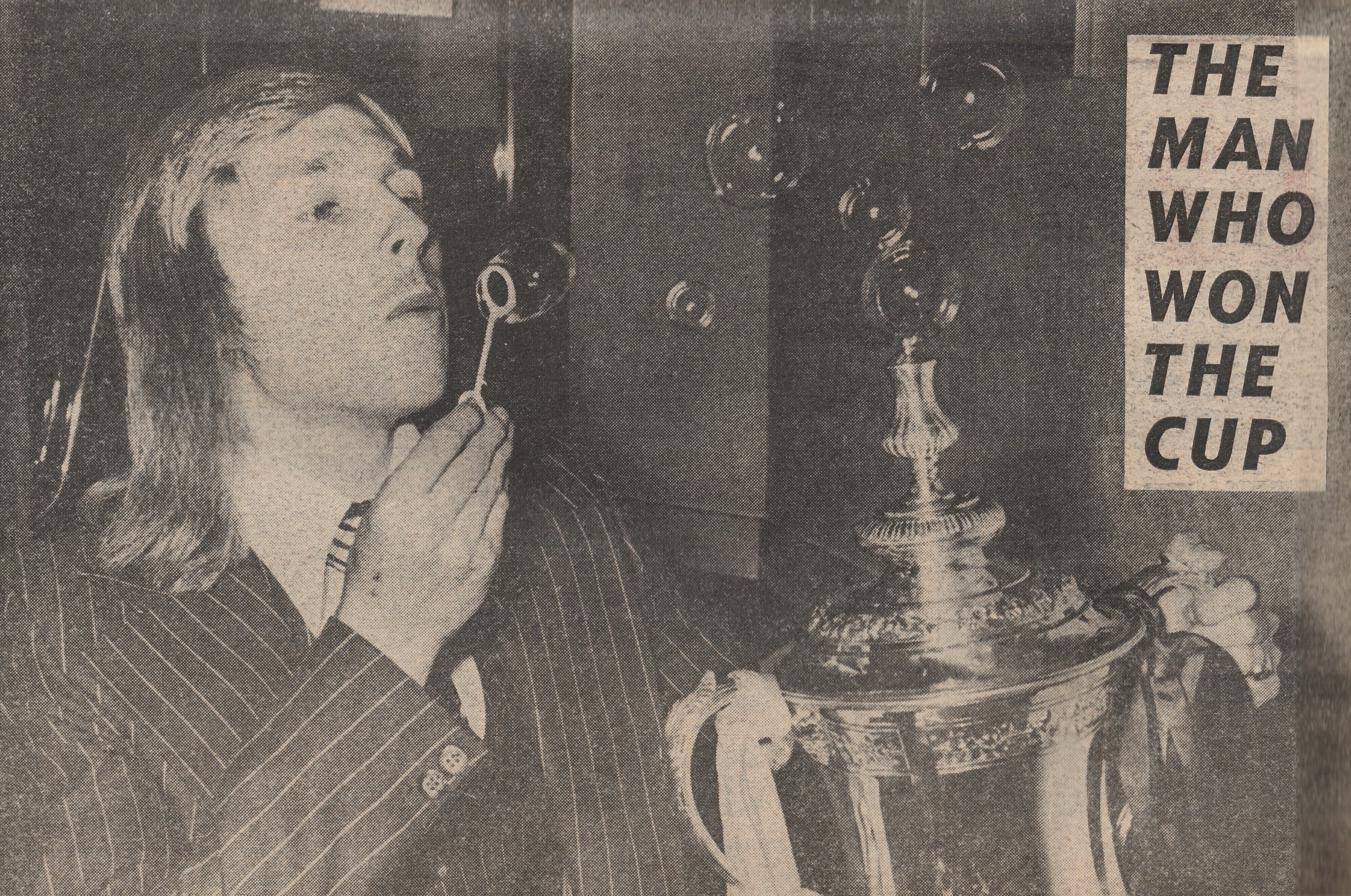 Alan Taylor celebrates winning the FA Cup in 1975