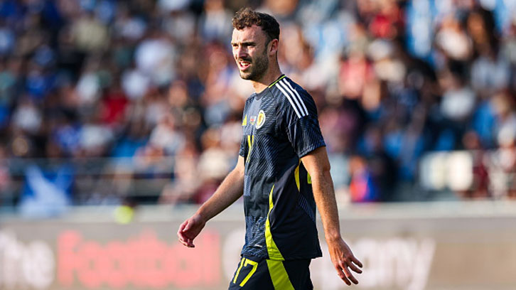 Andy Irving playing for Scotland