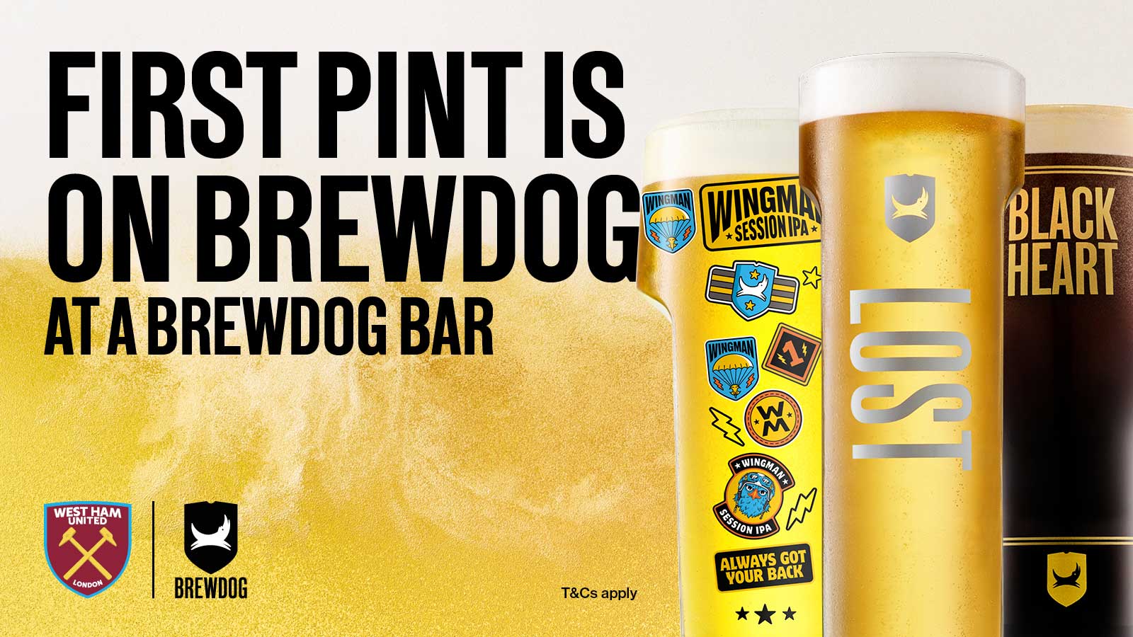 Free pint at BrewDog