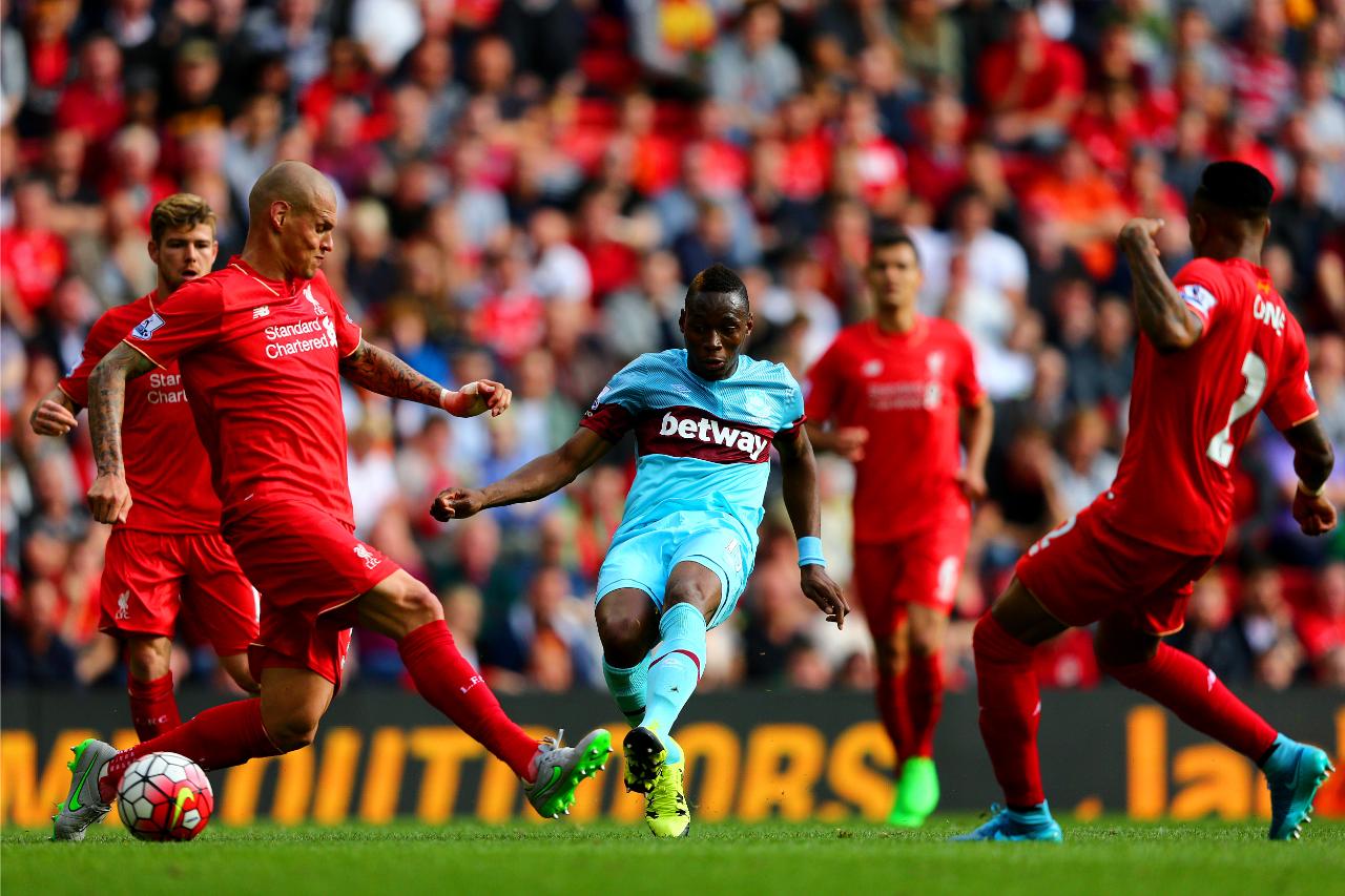 Diafra Sakho scores at Liverpool