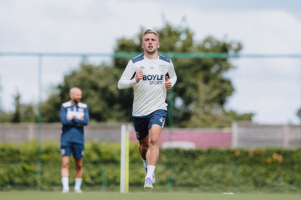 Jarrod Bowen in training