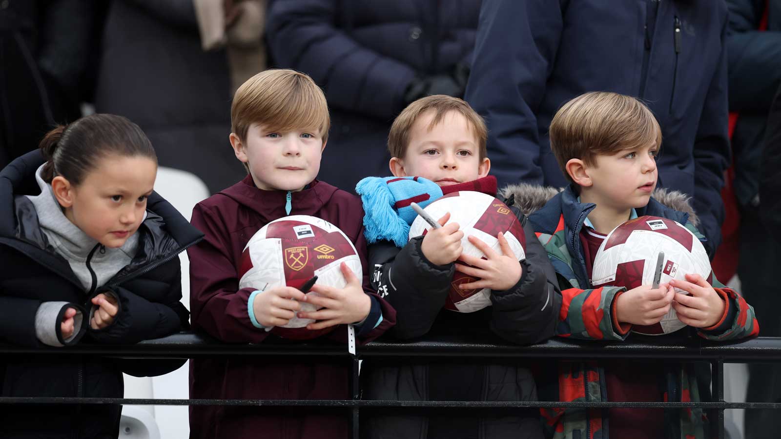 Junior supporters at London Stadium