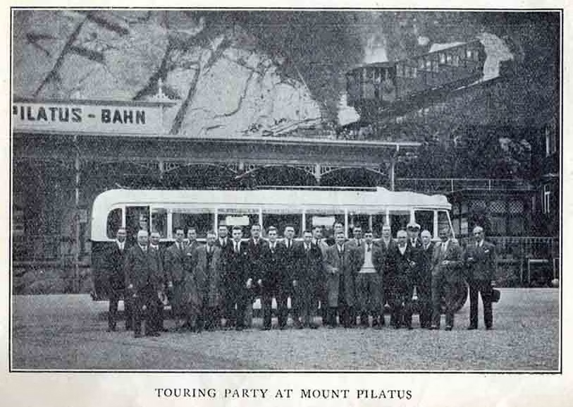 West Ham United at Mount Pilatus in May 1931