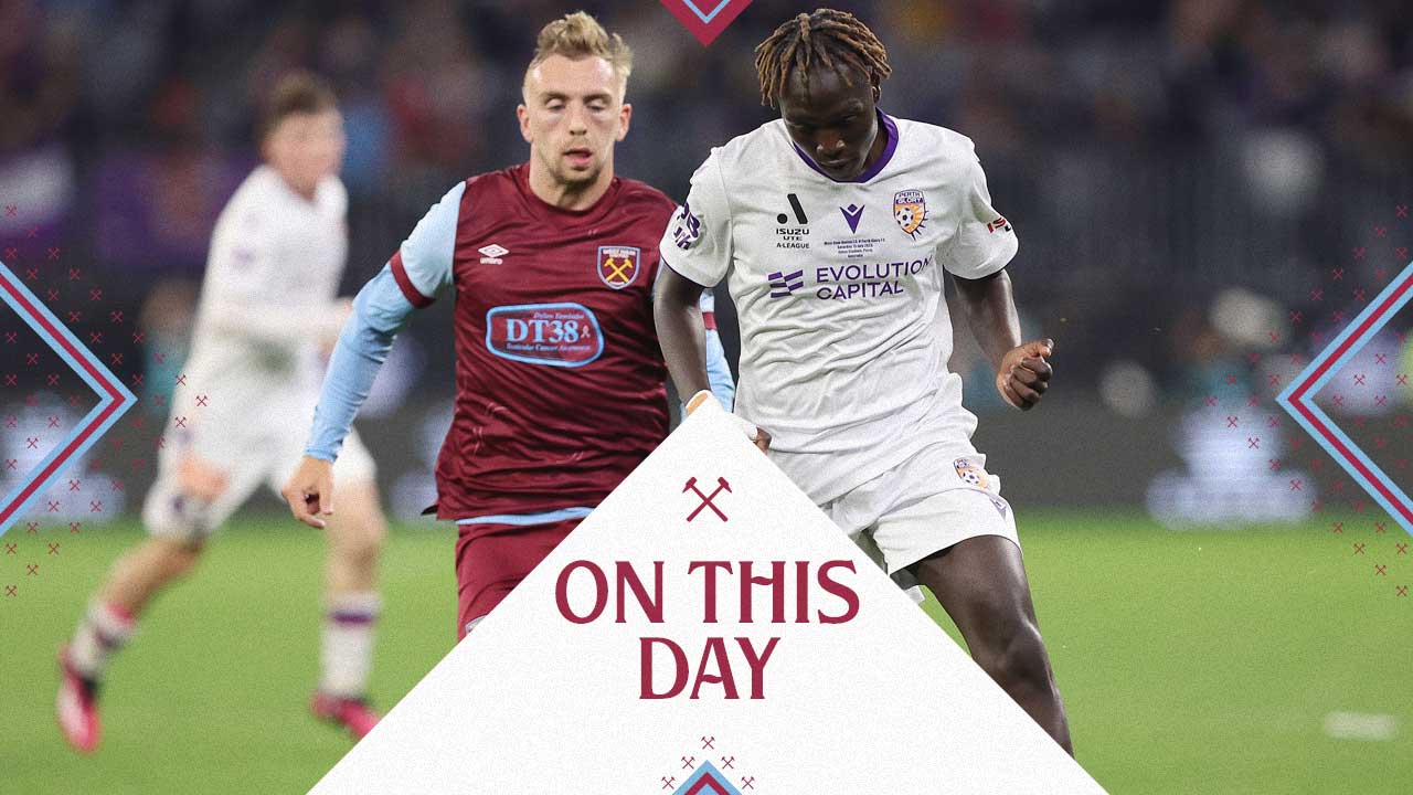 Jarrod Bowen in action at Perth Glory in 2023