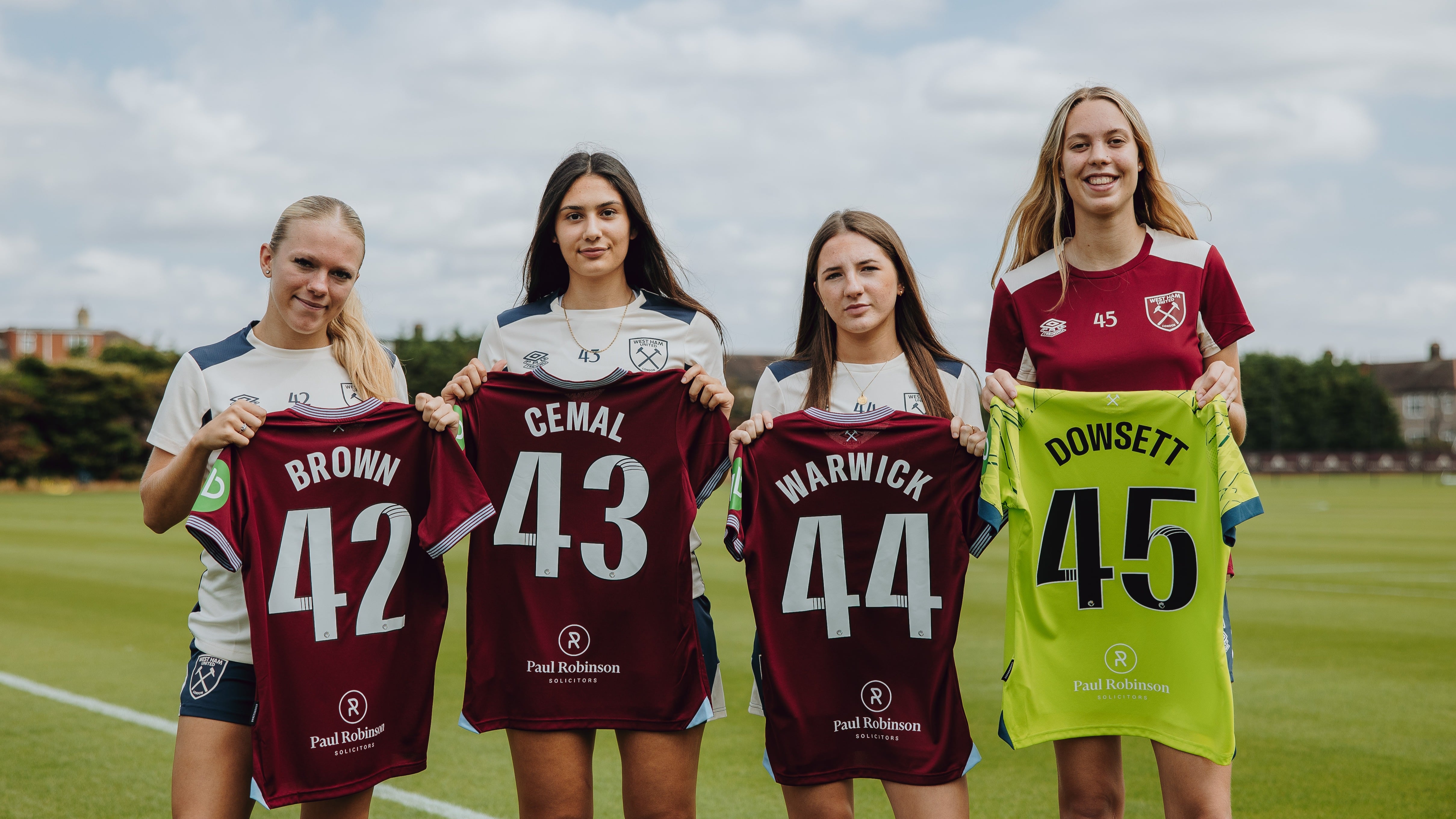 Women's team Professional Game Academy players 2025/26