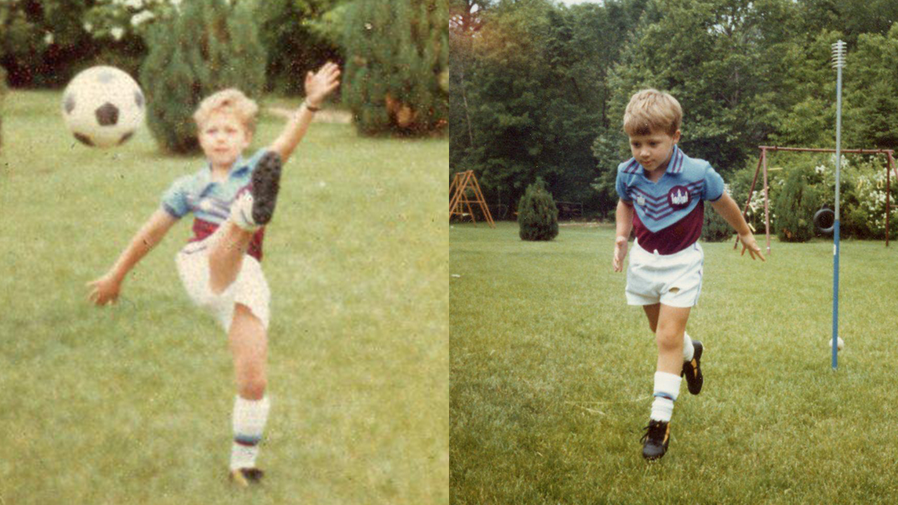 A young Robert and Stewart Range