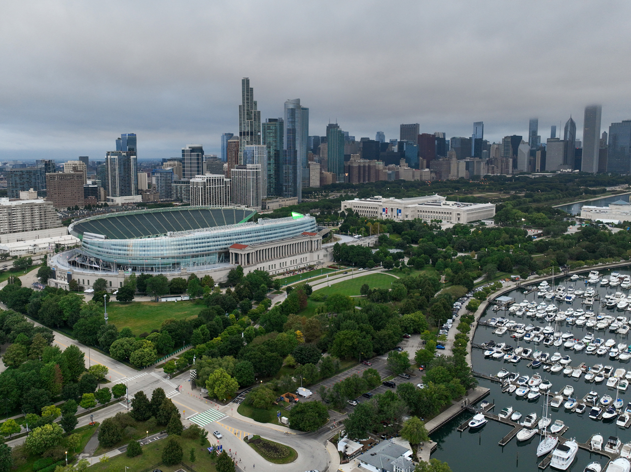 Soldier Field aerial view