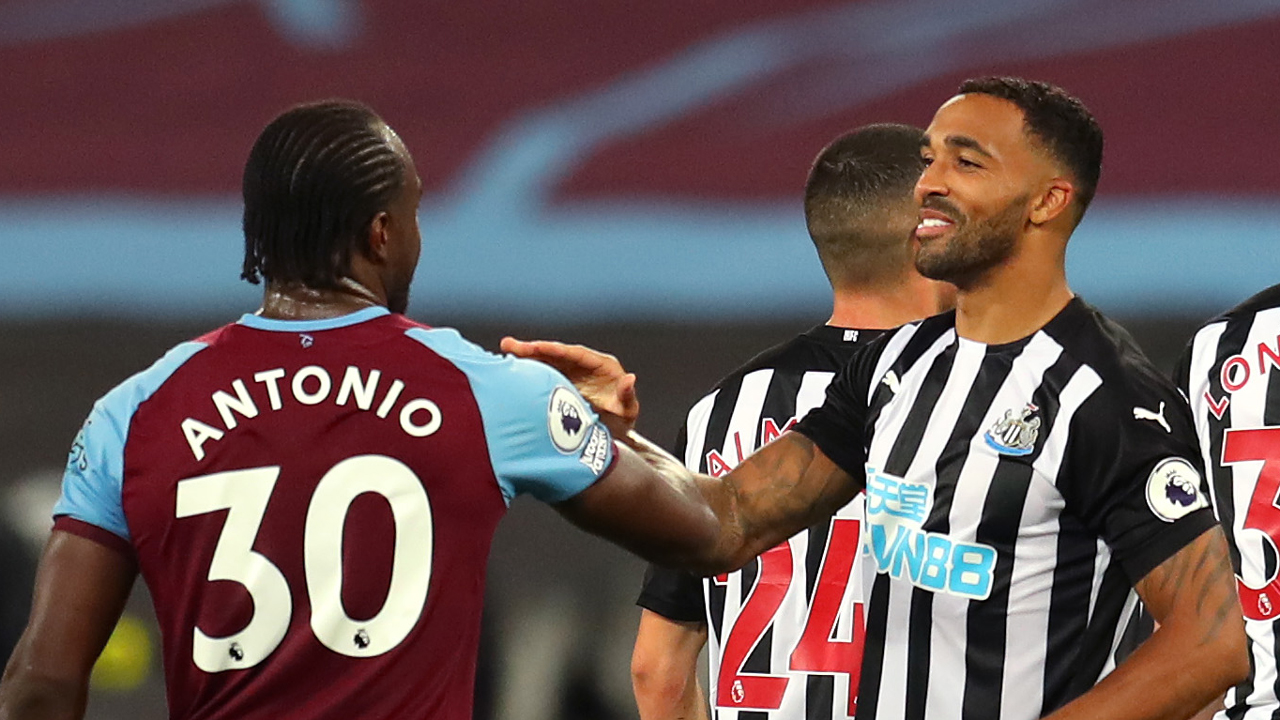 Callum Wilson with Michail Antonio in 2020