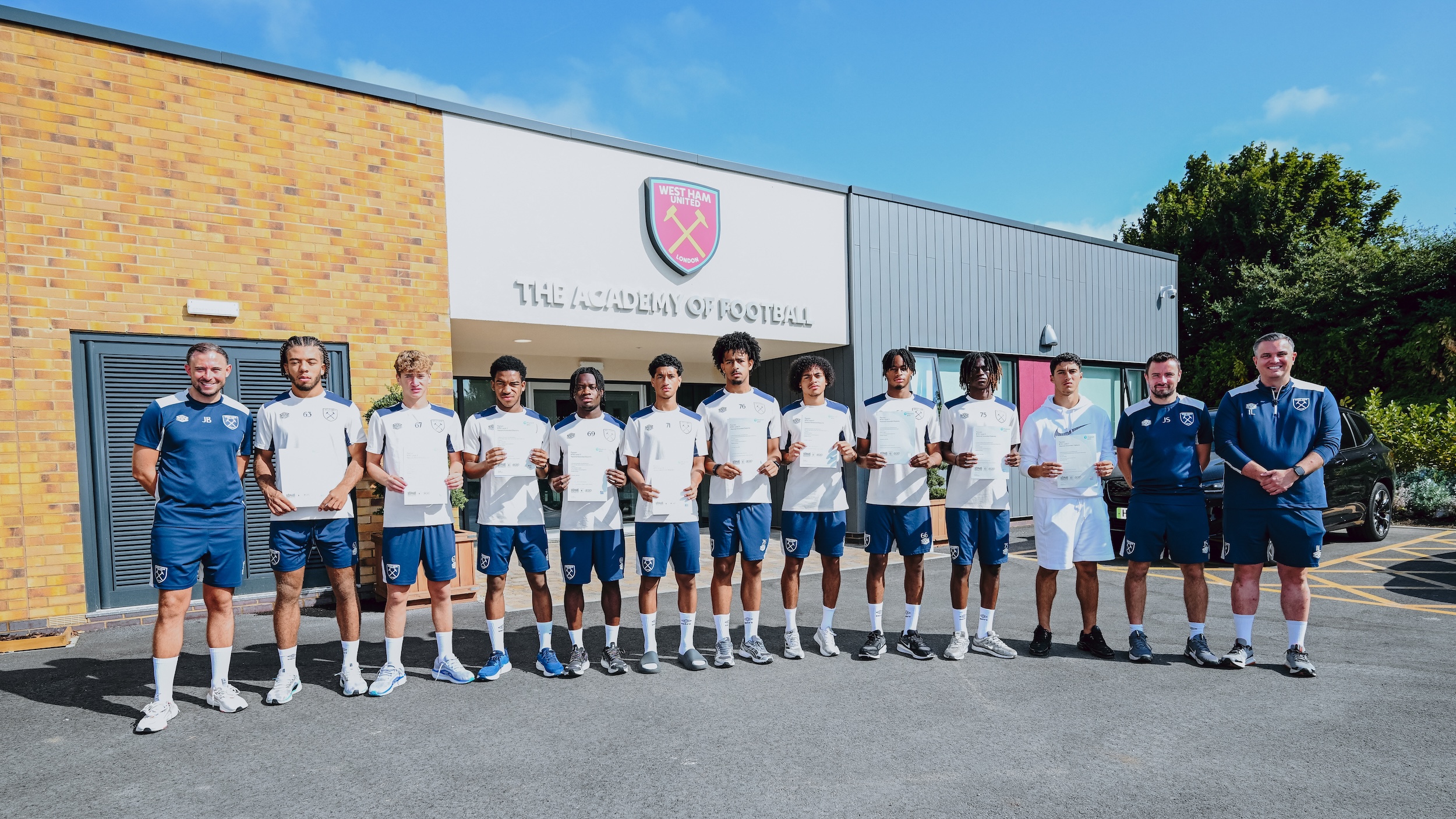 West Ham United scholarship cohort 2023-2025