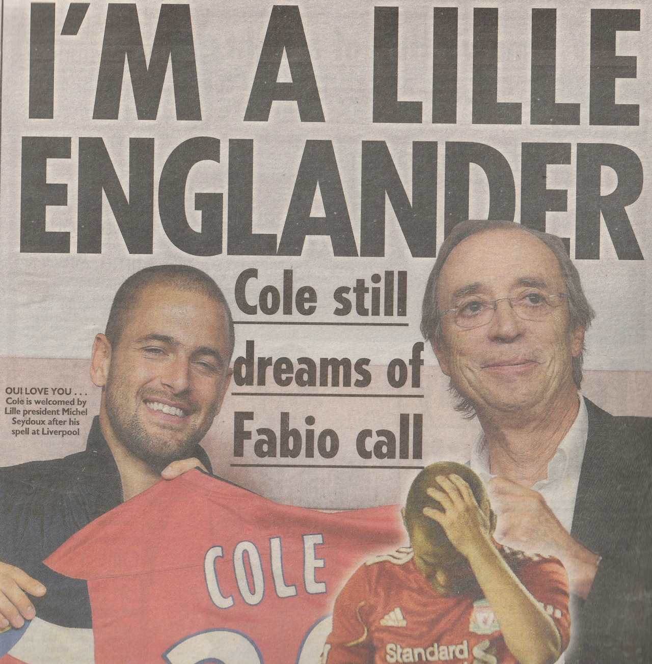 Joe Cole signs for Lille headline