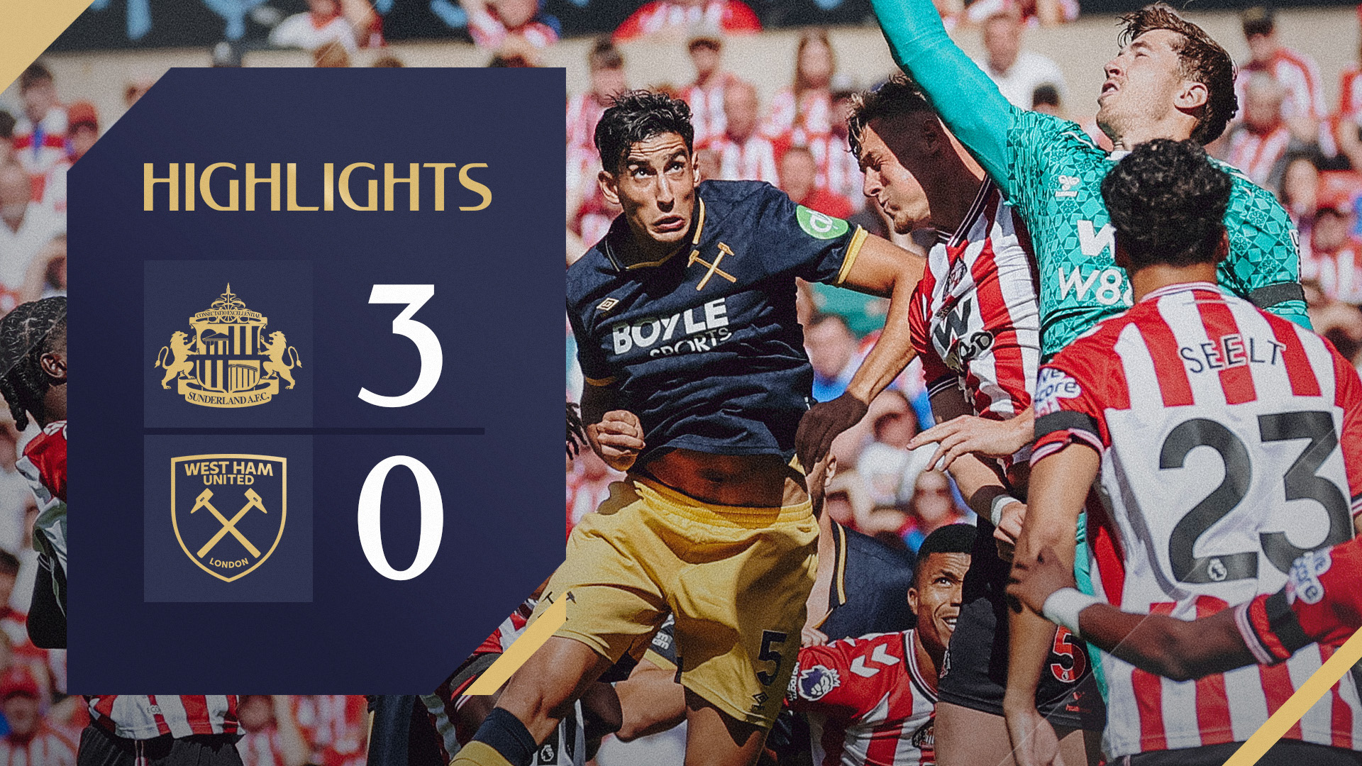 Sunderland v West Ham United