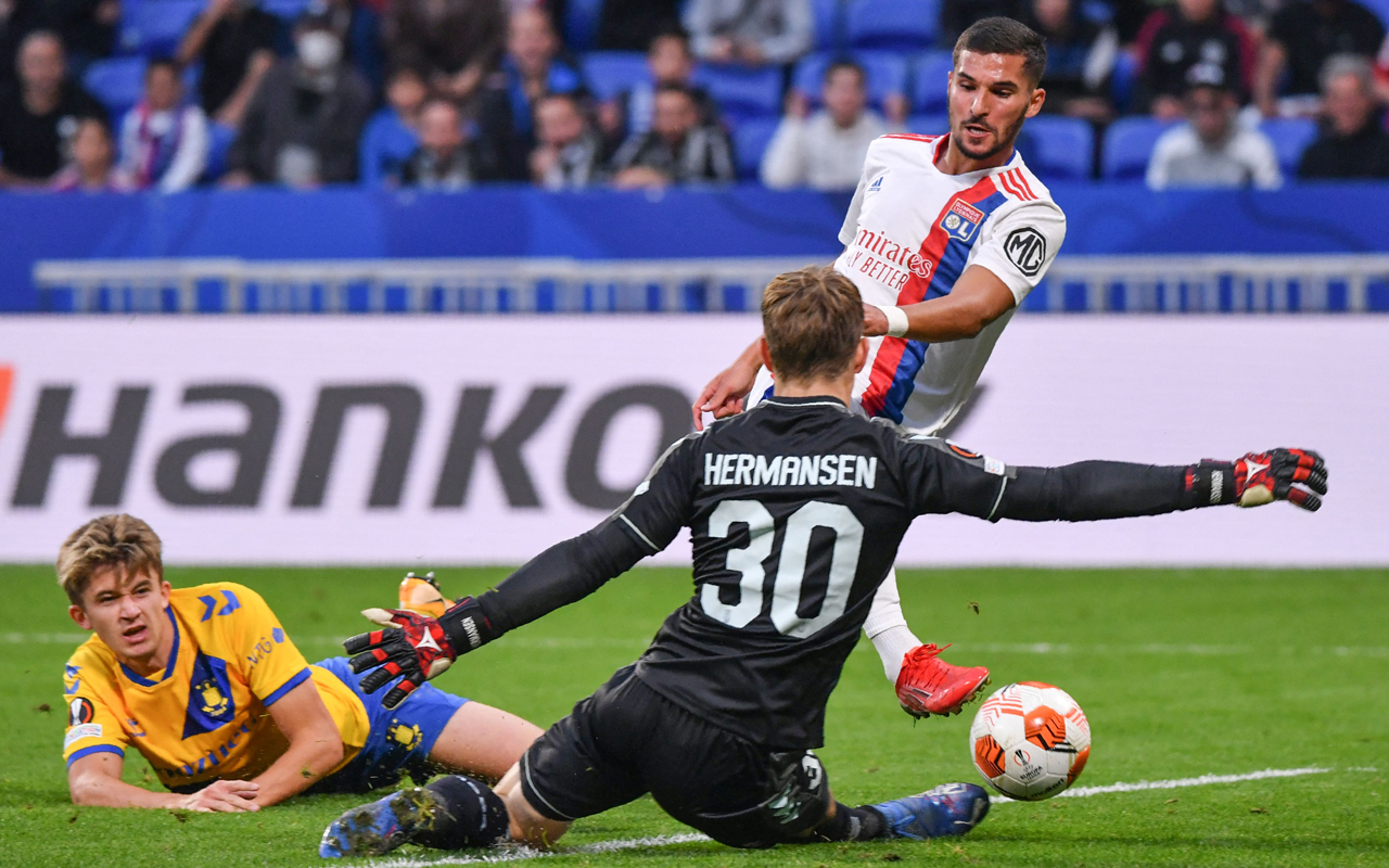 Mads Hermansen in action for Brondby