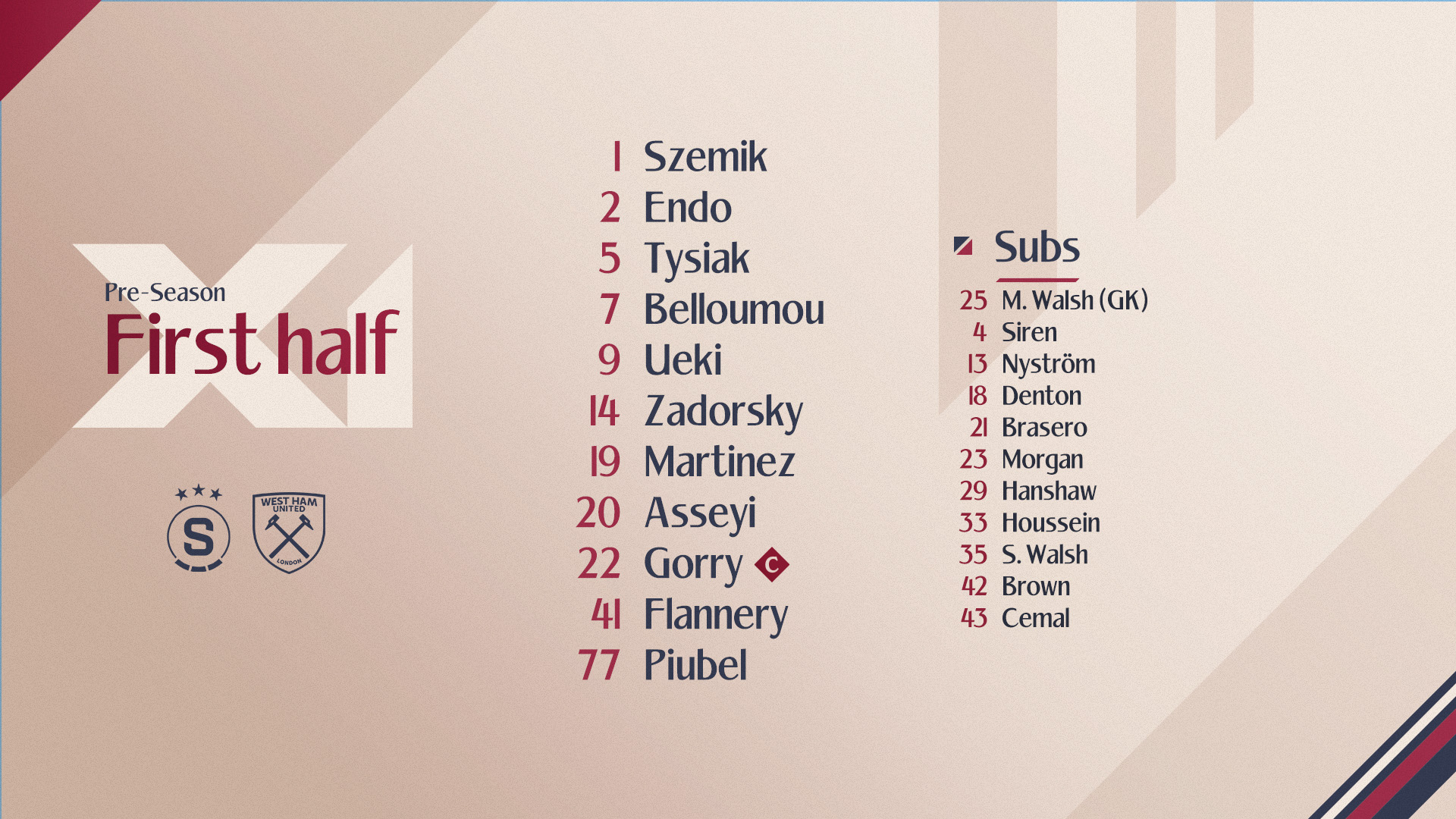 Starting XI