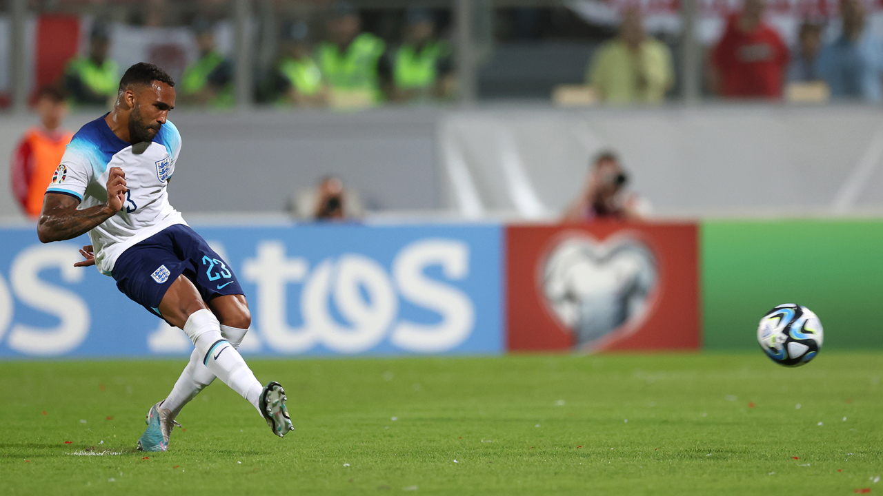 Callum Wilson scores for England