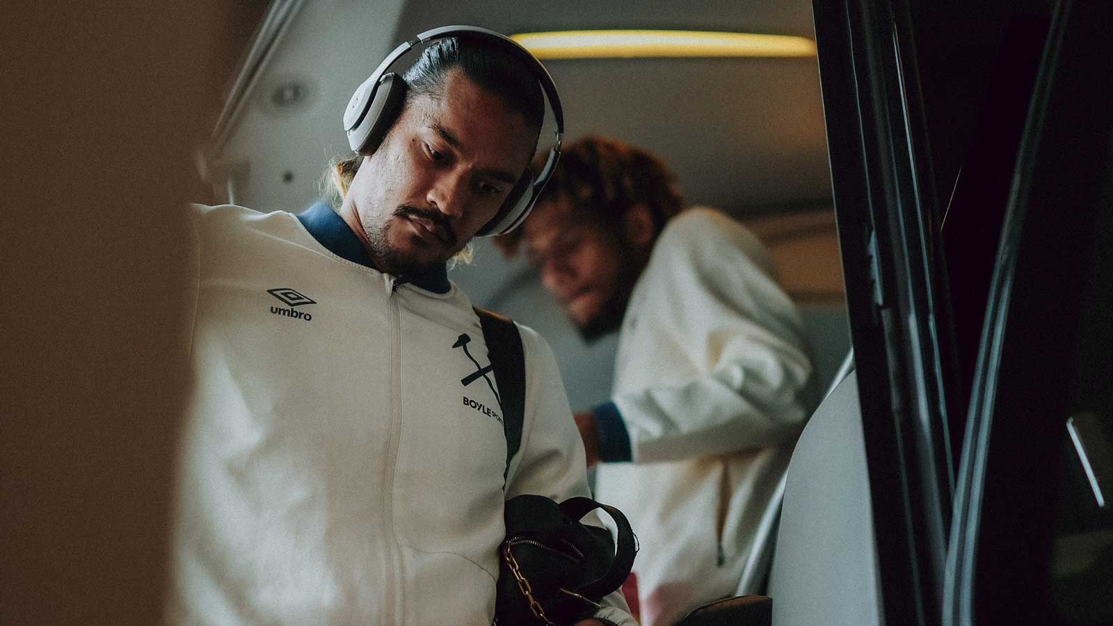 Alphonse Areola arrives for West Ham United's Premier League game against Crystal Palace