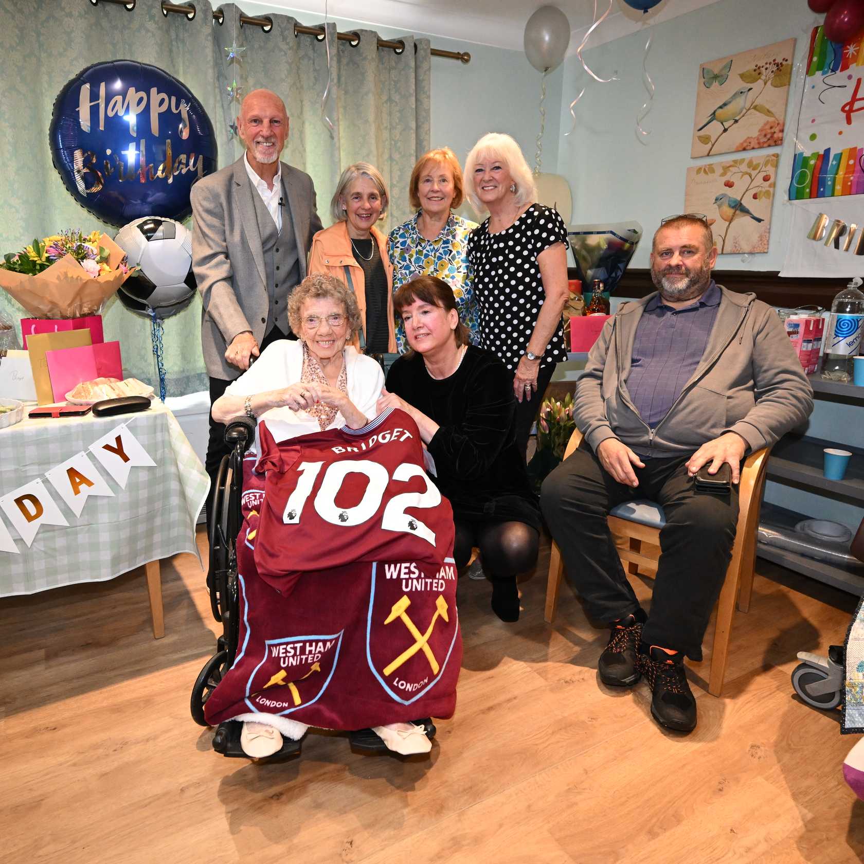 LOYAL HAMMER BRIDGET HUGHES CELEBRATES HER 102ND BIRTHDAY!