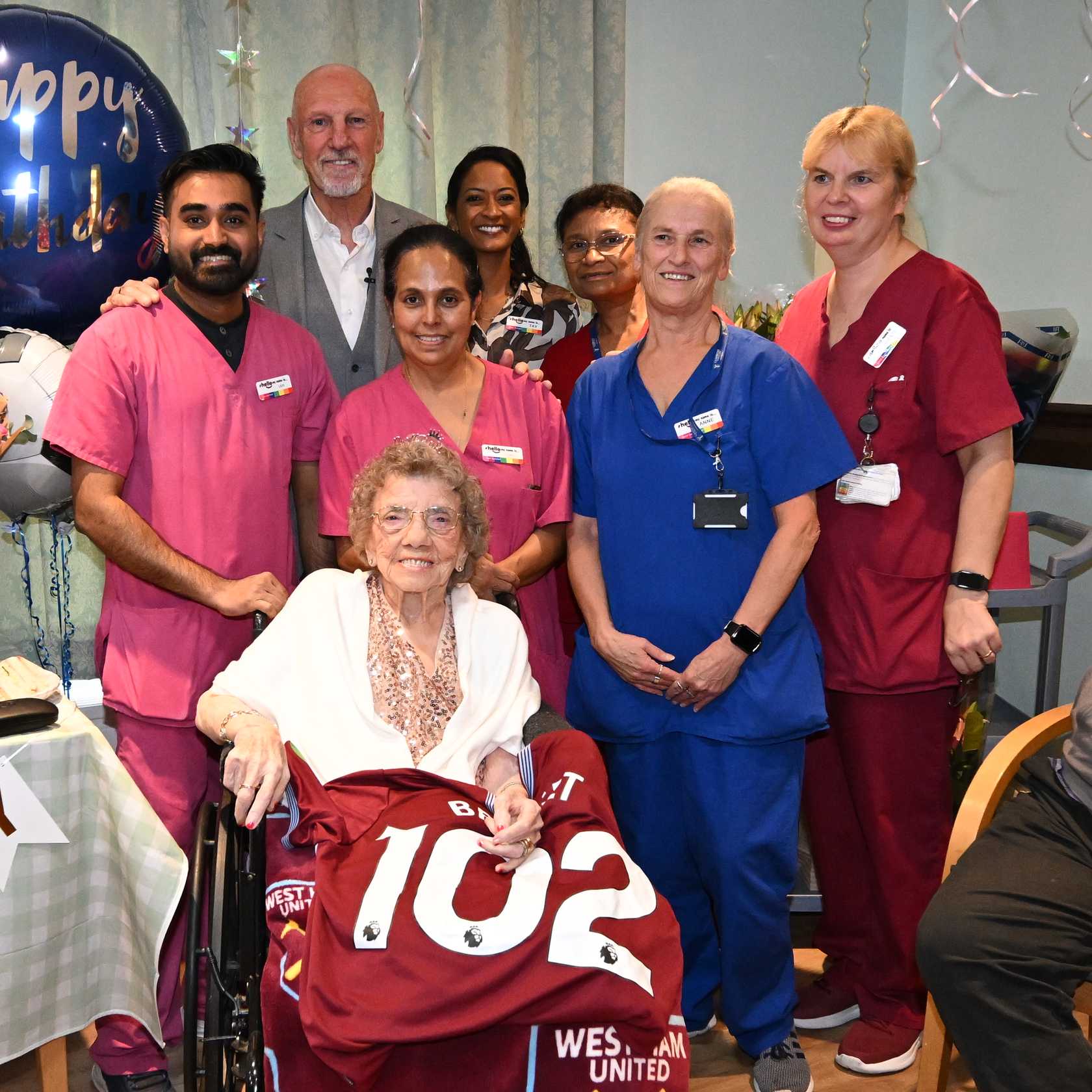 LOYAL HAMMER BRIDGET HUGHES CELEBRATES HER 102ND BIRTHDAY!