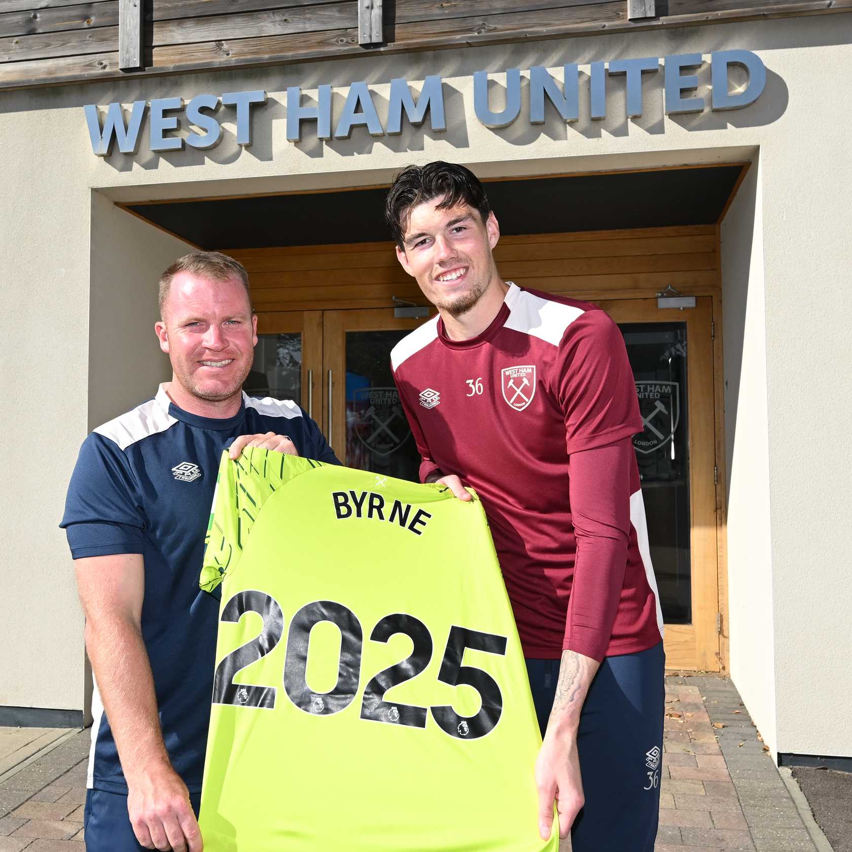 Reece Byrne with Billy Lepine