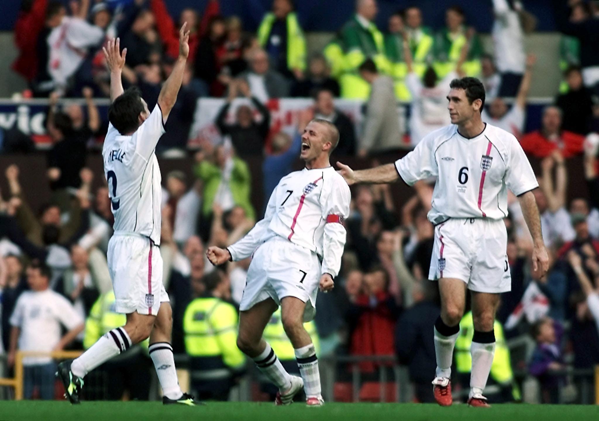 David Beckham v Greece 2001