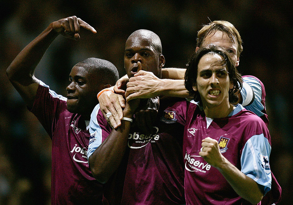 Marlon Harewood celebrates