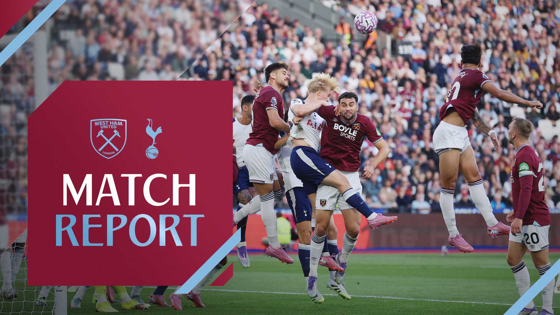 Action from West Ham United's game against Tottenham Hotspur