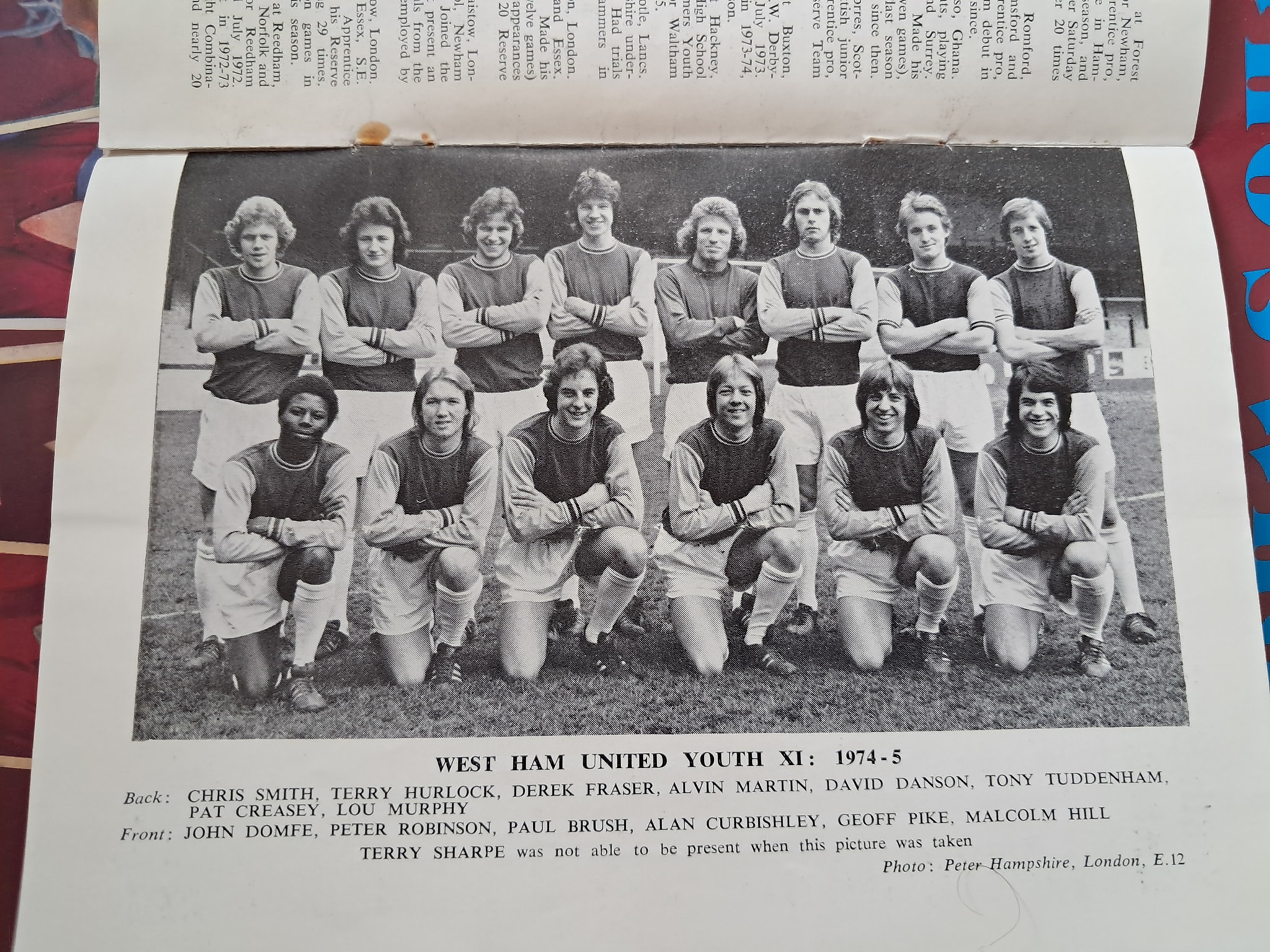 1975 FA Youth Cup final team photo