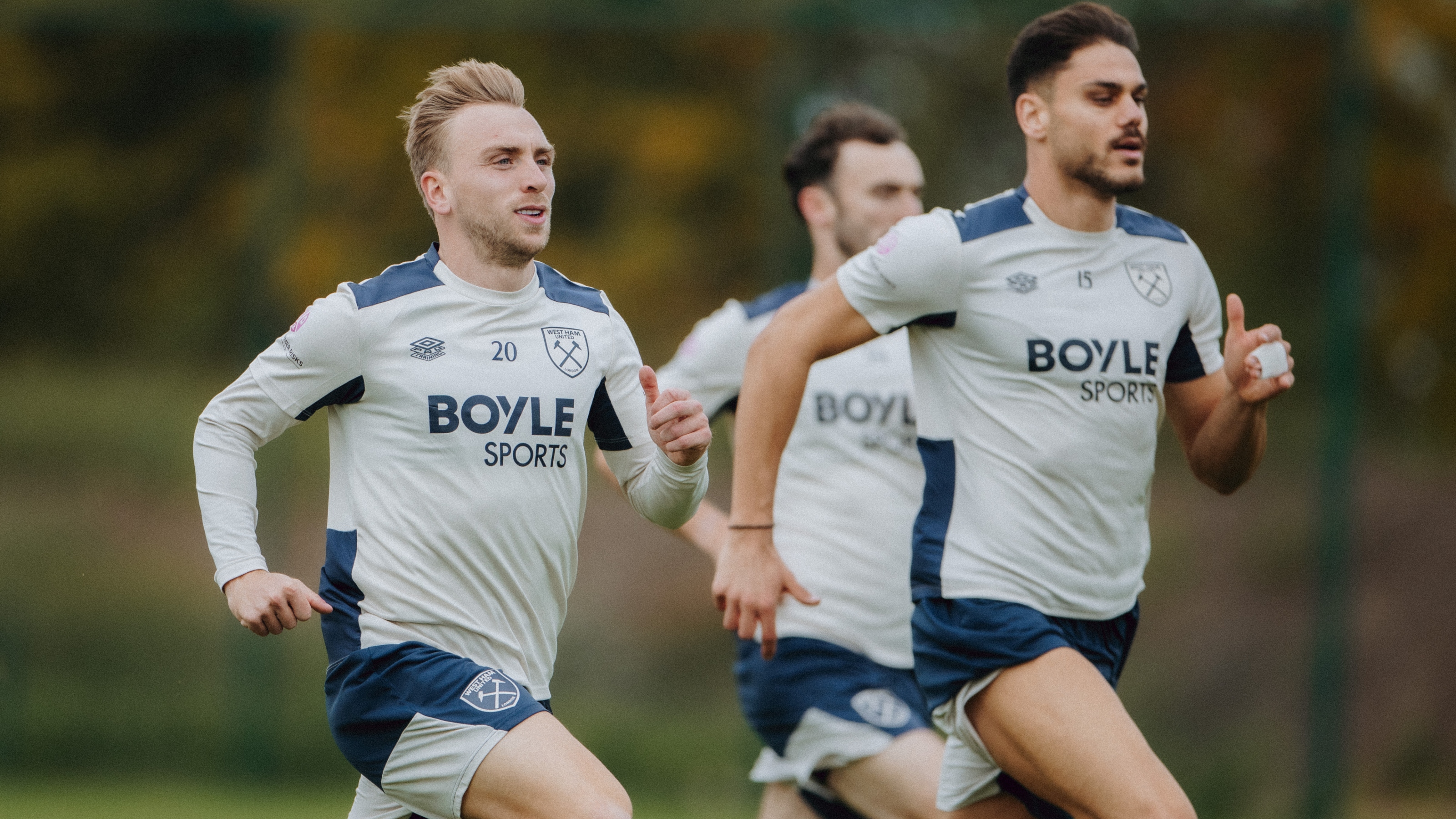 Jarrod Bowen and Dinos Mavropanos