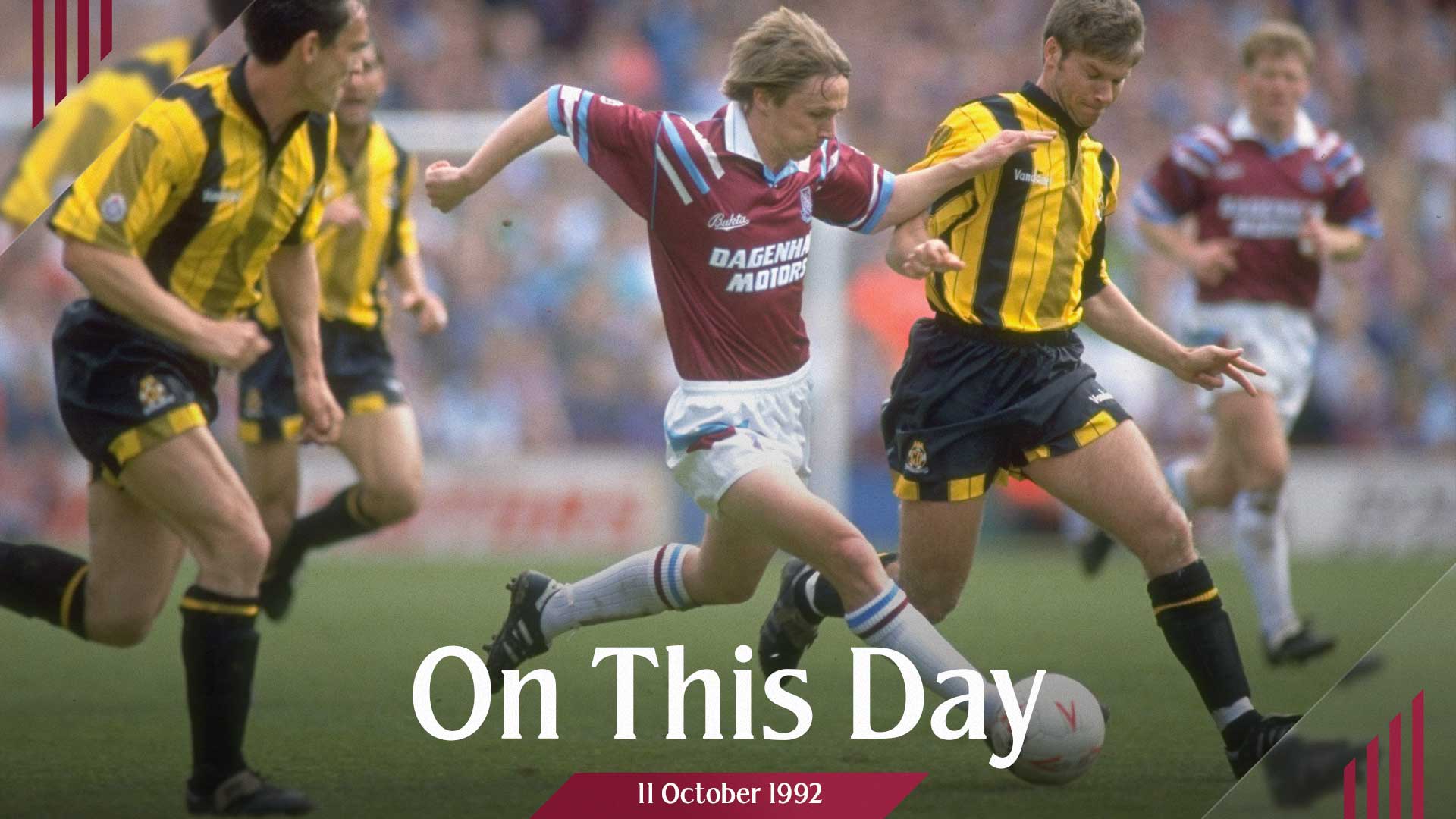 Kevin Keen in action for West Ham during the 1992/93 season