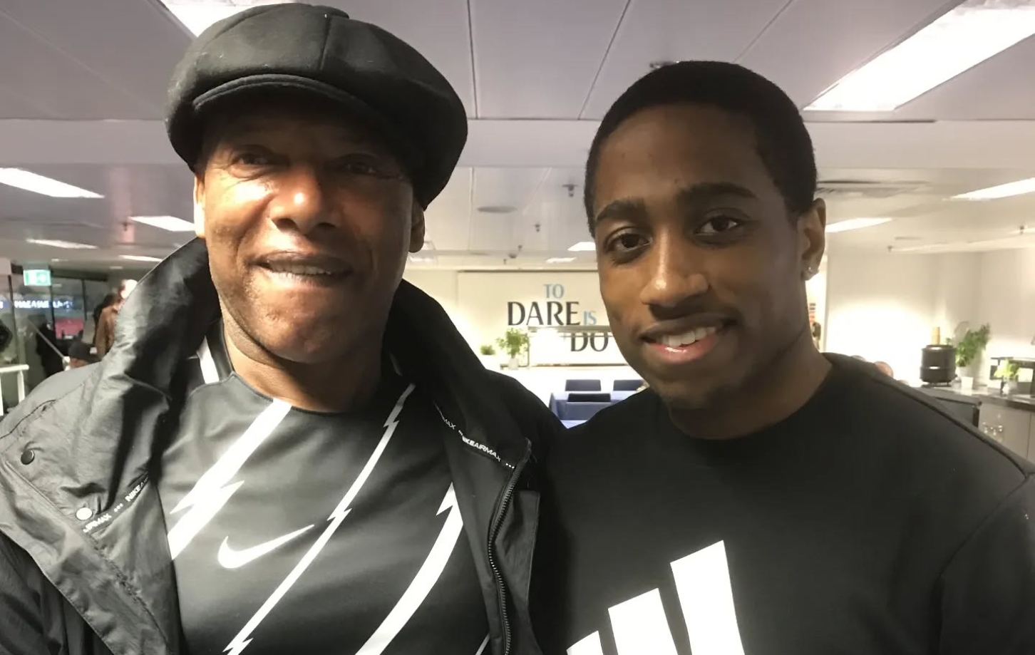 Walker-Peters poses next to his Uncle Phil