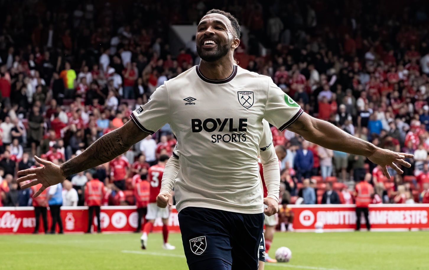 Our No9 scored his first Hammers goal at Nottingham Forest in August