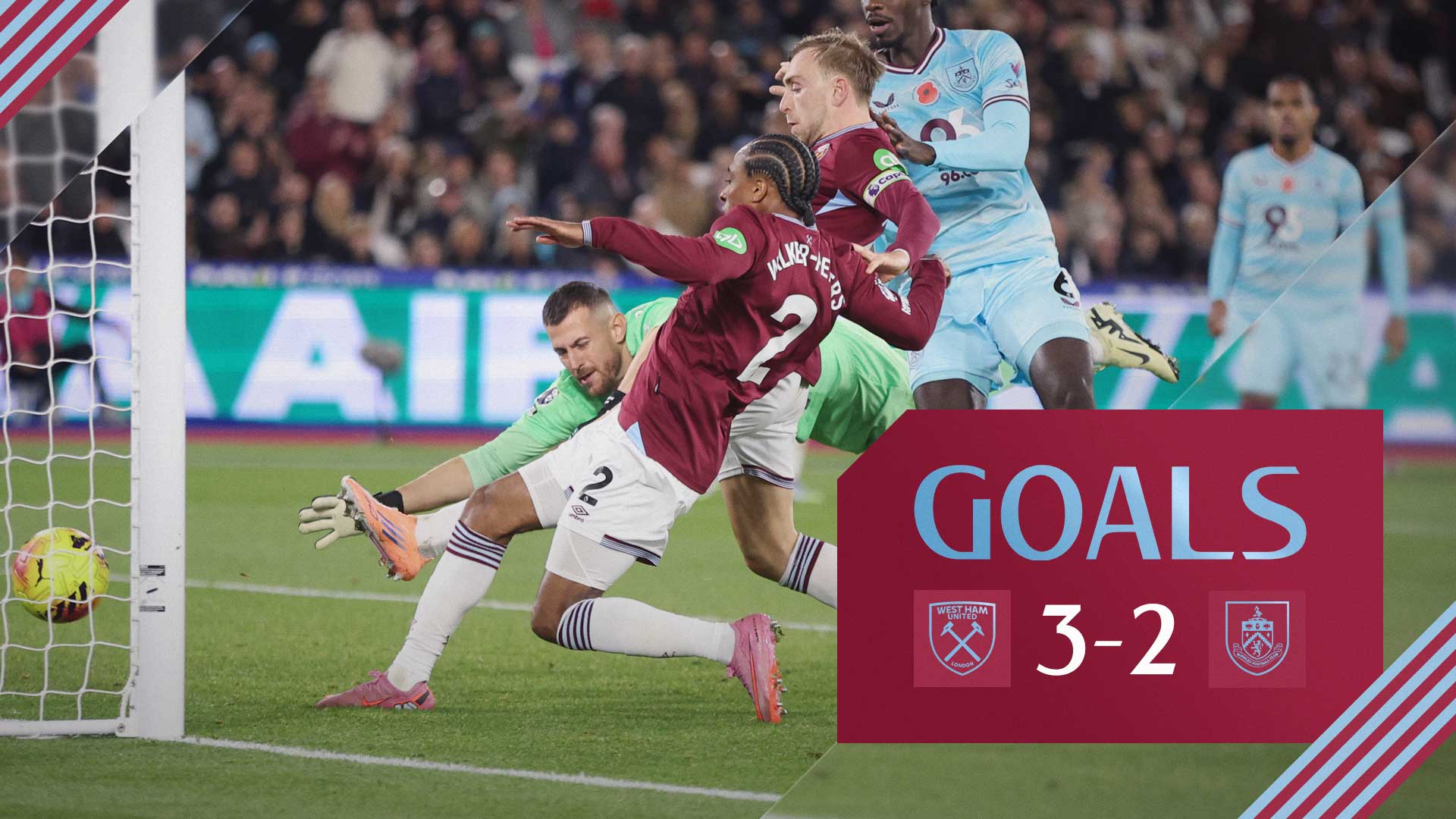 Kyle Walker-Peters scores against Burnley