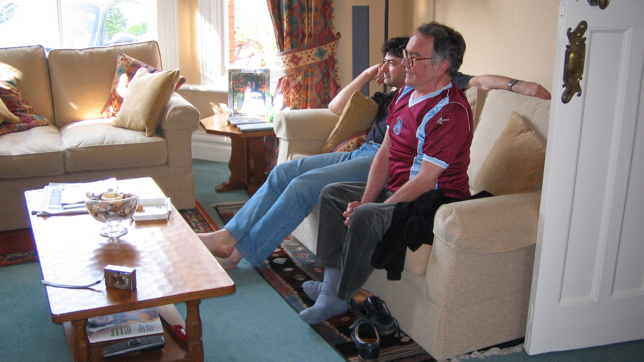 Lady Mayor of London Dame Susan Langley's Dad watching West Ham on TV