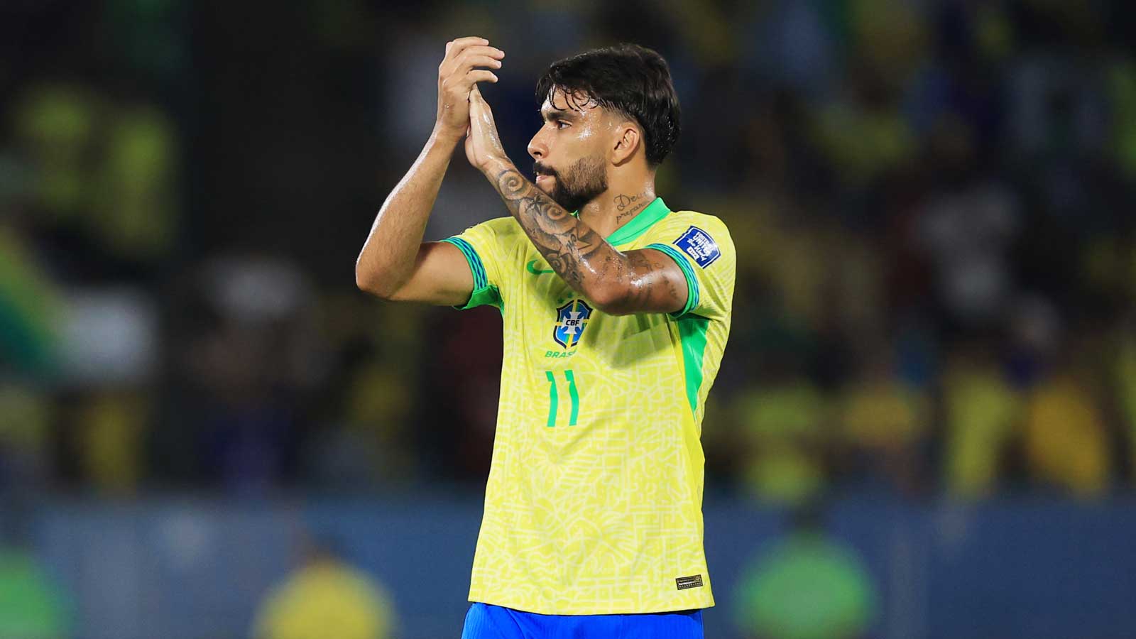 Lucas Paquetá in action for Brazil