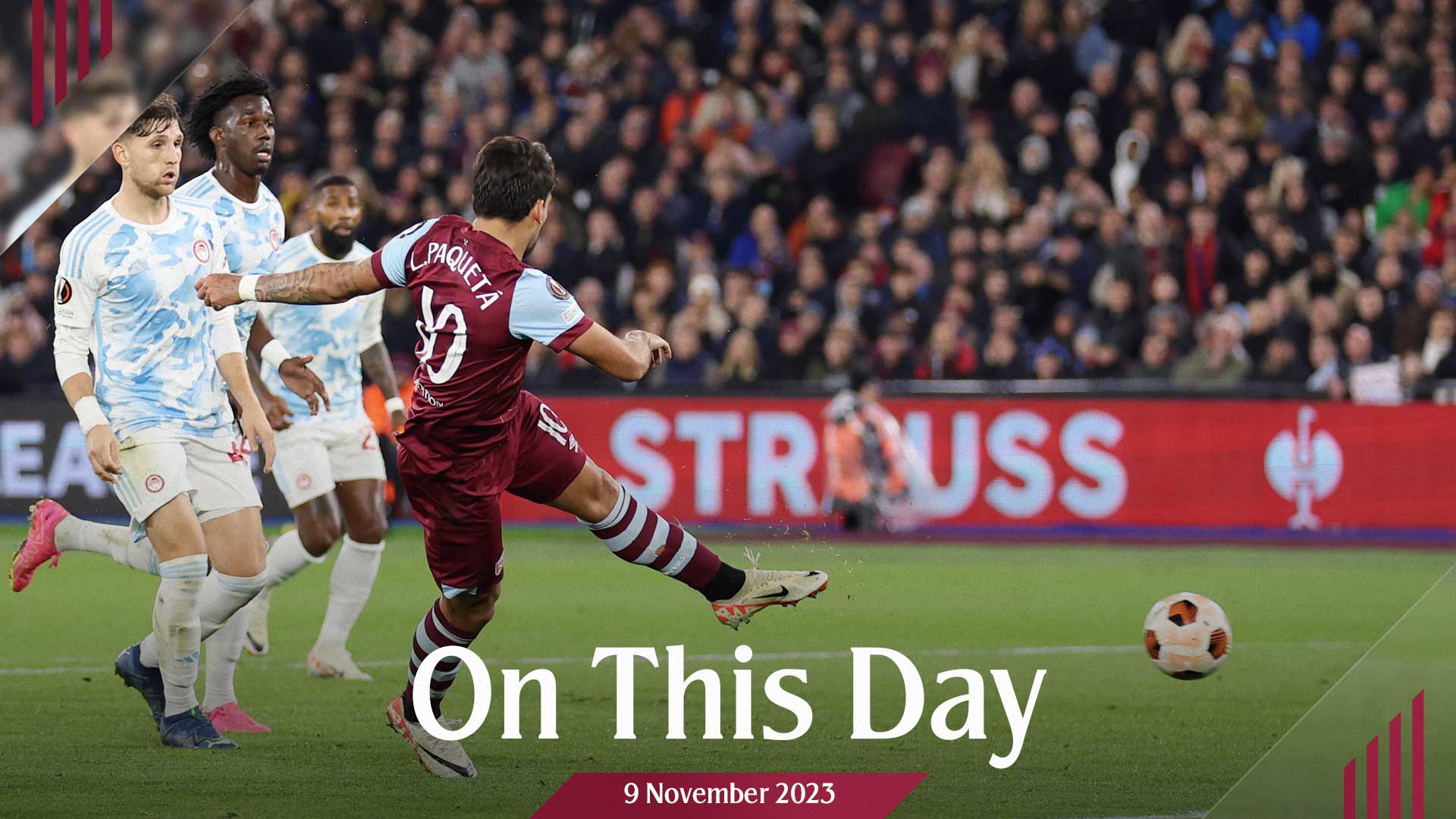 Lucas Paquetá scores against Olympiacos