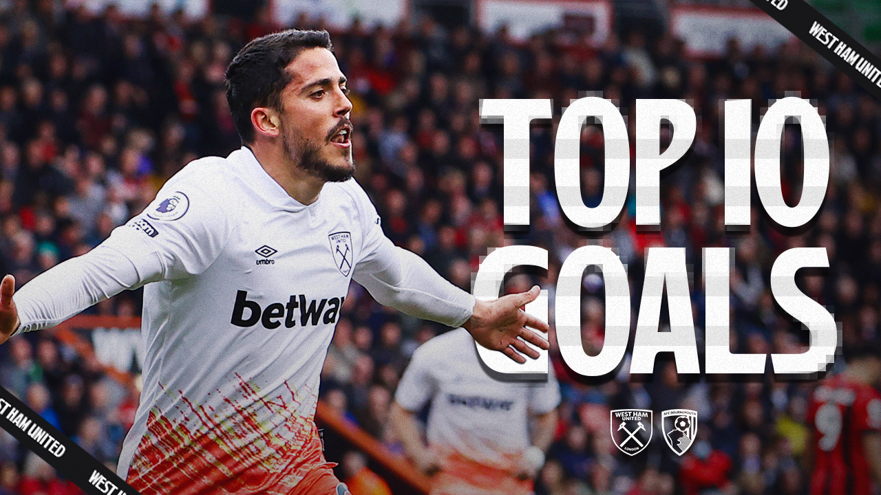 Top ten goals against AFC Bournemouth