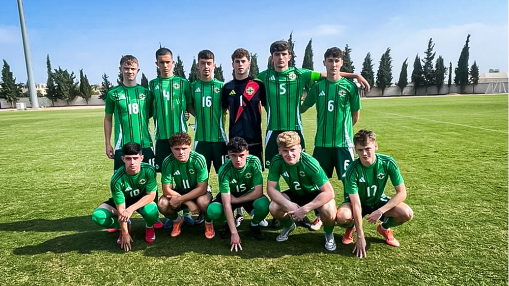 Joel Kerr for Northern Ireland U17s