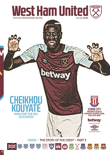 Cheikhou Kouyate is the cover star on Monday's Official Programme