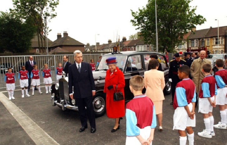 Her Majesty The Queen at the Boleyn Ground