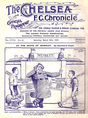 1923 FA Cup semi-final programme