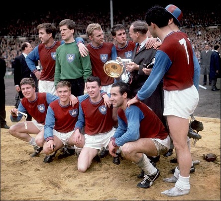 West Ham with the FA Cup in 1964