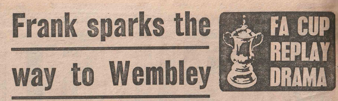 Frank Lampard 1980 FA Cup final newspaper cutting