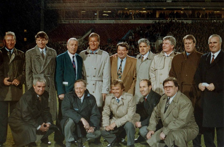Many of Bobby Moore's former teammates returned to the Boleyn Ground to honour him
