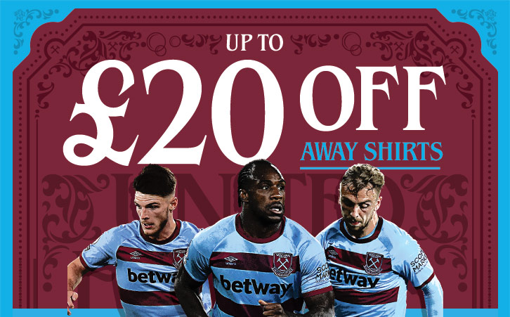 £20 off Away shirts offer