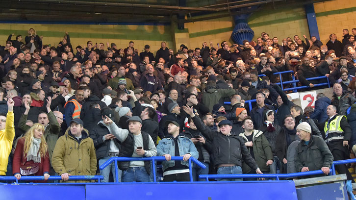 The Claret and Blue Army at Chelsea