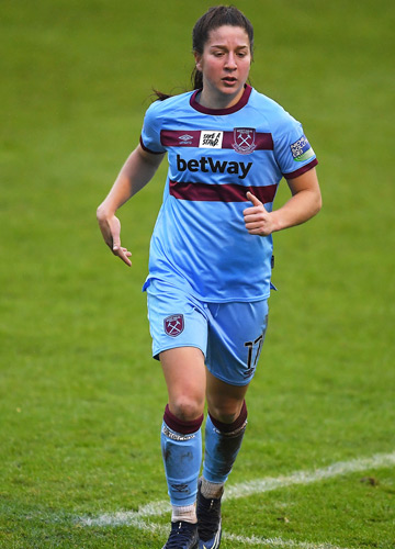 Ruby Grant in action for West Ham United