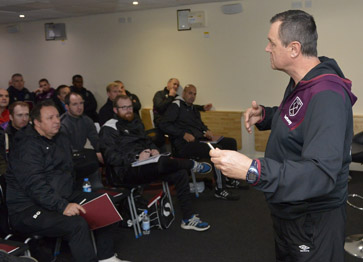 Terry Westley addresses the many attendees