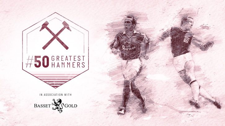 Paolo Di Canio and Bobby Moore are among the 50 Greatest Hammers