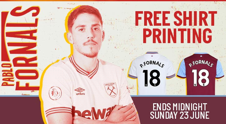 Pablo Fornals shirt printing offer