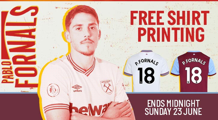 Fornals shirt printing offer